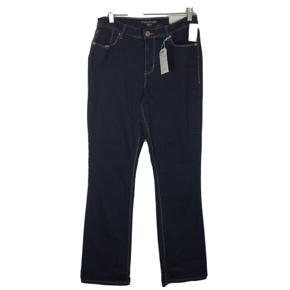 Maurices Pants - Maurices Jeans Curvy Slim Boot Denim Flex Size 7/8 Juniors‎ Dark Wash Mid Rise
